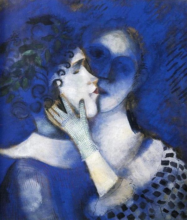 Der Blue Lovers Zeitgenosse Marc Chagall Ölgemälde
